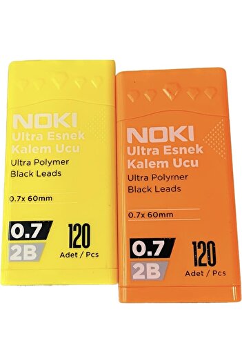 karinabest Noki Ultra Flexible Pen Tip 0.7 60 mm 2B 120 Pieces Neon Color 2-Pack Set 1