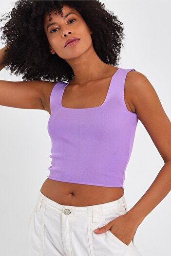 ALEXANDERGARDI ALEXANDERGARDİ SQUARE COLLAR CROP ATHLETE (A90779-S)