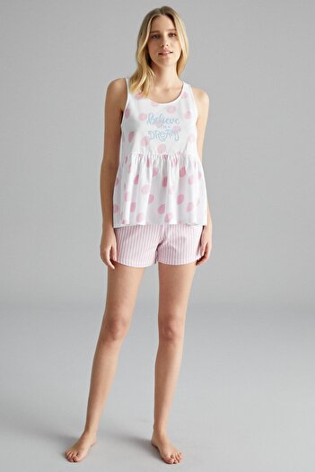 Penti White Believe Dots Tank Top