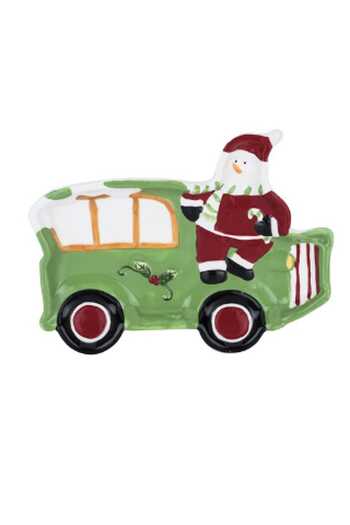 Tantitoni Ceramic Red Car Plate - 20 Cm Santadıh65117A