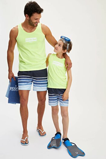 DeFacto Boy's Color Blocked Swim Shorts