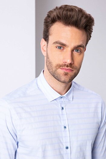 Pierre Cardin Cămașă albastru deschis slim fit