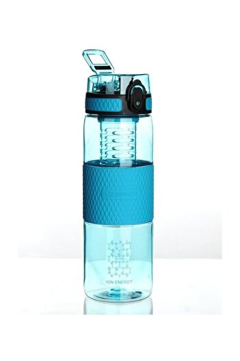 Uzspace 700 ml Blue - Silicone Coated Sports and Detox Flask