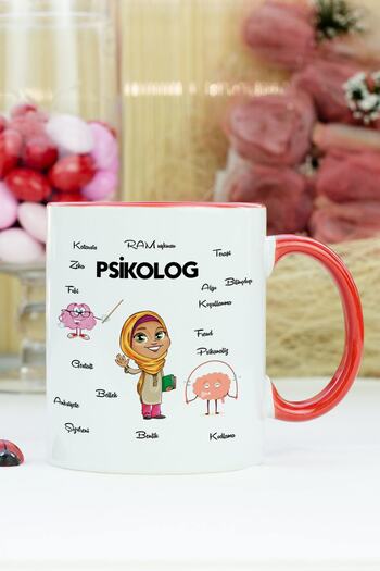 Hediyelen Psychologist Mug Cup Red