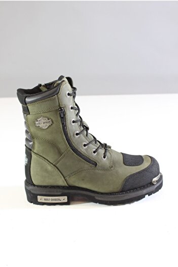 Harley Davidson 025m100552 Ανδρικές μπότες Rıddick Khaki δερμάτινες από καουτσούκ