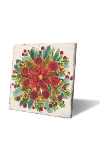 LWP Shop New Year's Flower Trivet 20x20 cm