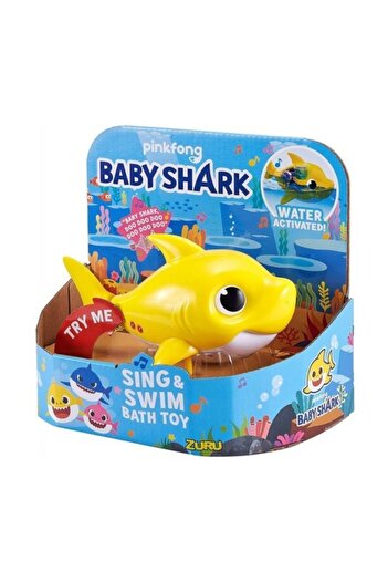 GIOCHI PREZIOSI Baby Shark Yüzen ve Sesli Figür Banyo Oyuncağı Sarı