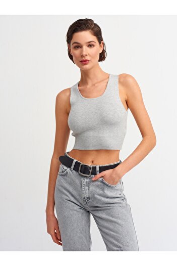 Dilvin Πλεκτό πουλόβερ με λαιμόκοψη Bustier