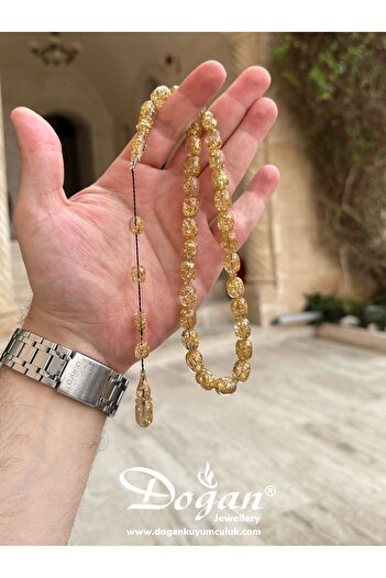 Doğan Silver Erkek Hediyelik Altın Varaklı Sertifikalı Tesbih Dgn5067
