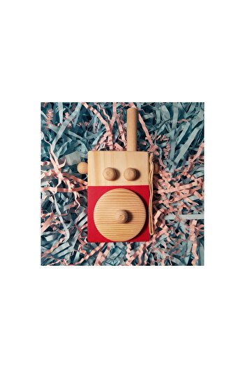 aswood Handmade Wooden Toy Baby Wireless Kids Imagination, Safe for Babies, Gift