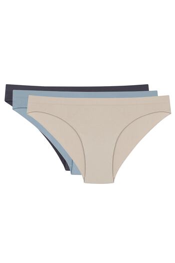 Los Ojos 3 Pieces Seamless Classic Panties 3xClassic