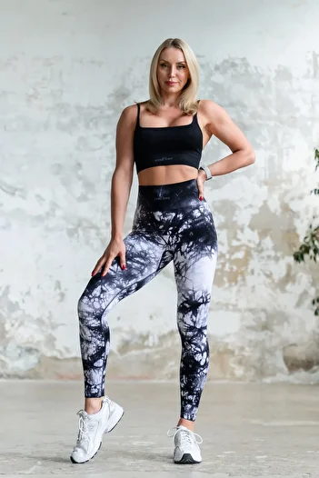GYMXPRO Push-up Detailed Recovery Tie-Dye Leggings