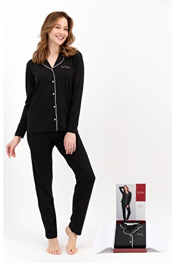 Pierre Cardin 7717 Front Buttoned Women's Pajama Set