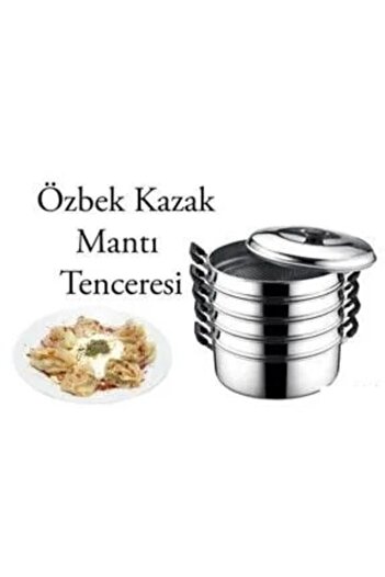 Esetcan Alkar Emrtech Buharda Mantı Tenceresi Alüminyum 30 Cm Özbek Kazak Mantı Tenceresi