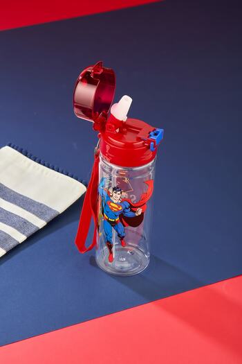ALİNA HOME Sağlıklı Polikarbon Matara 500 Ml, Pipetli Matara 500 ML Superman