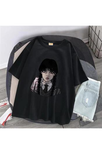 Touz Blunt Blunt Wednesday Black Unisex Oversize T-shirt