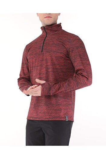 GHASSY CO. Men's Running Moisture Absorbing UV Sun Protection Fence Detailed Long Sleeve Outdoor Tshirt