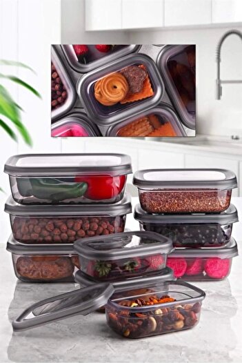 MAVİKÖY 9-Piece Storage Container 3x350ml-3x670ml-3x1.2lt