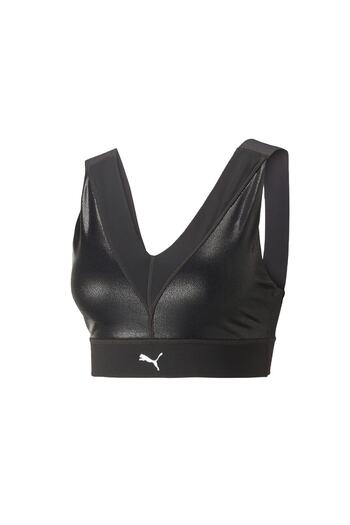 Puma Electro Summer Mid Impact Bra Women's Training Sports Bra52309101 Black