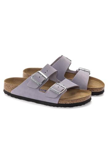 Birkenstock Arizona SFB Yumuşak Taban Mor Çift Toka Terlik