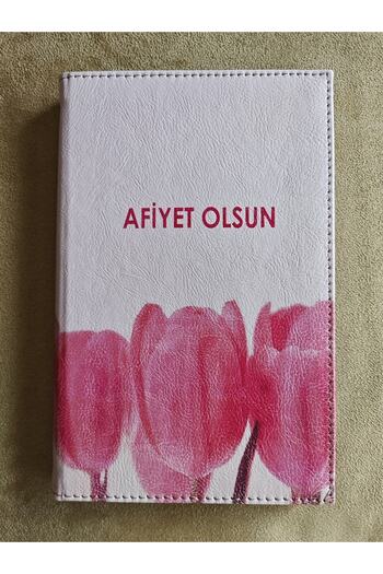 ankara menü (1 piece) 13x21 Box, Leather Account Receipt Pad, Printed Change Box, Ticket