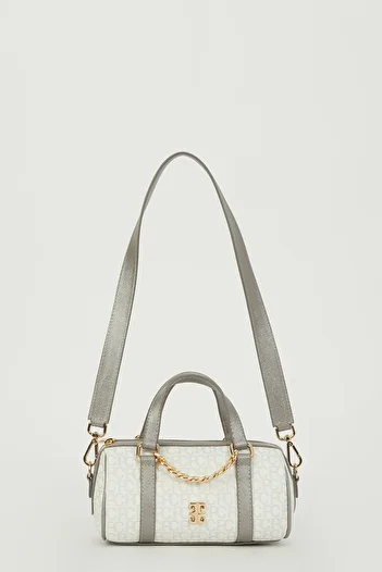 Pierre Cardin White Small Alphabet Women's Shoulder Bag 05Po23Y1735