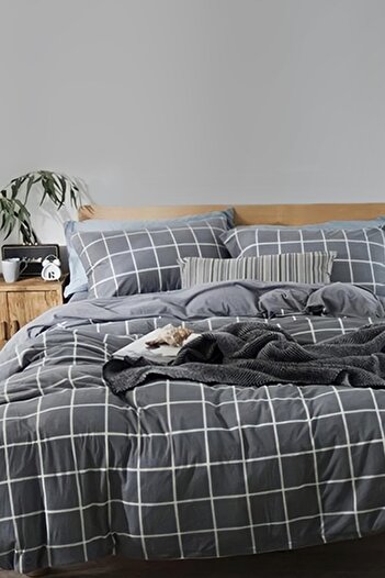 Always Elastic Double Sided Double Duvet Cover Set