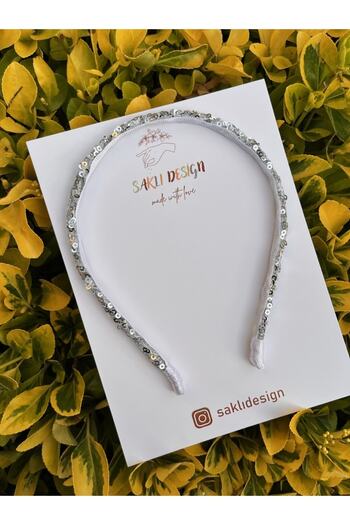 SAKLIDESİGN Silver Color Sparkling Children's Crown