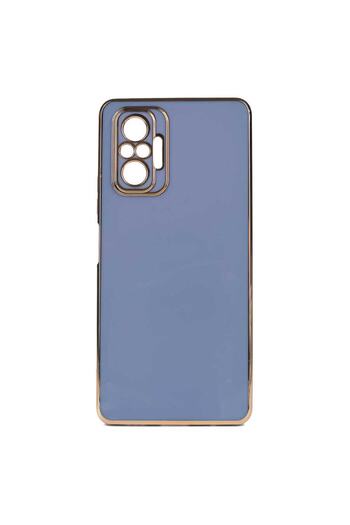 m.tk moveteck Xiaomi Redmi Note 10 Pro Compatible Case Soft Colorful Silicone Cover with Camera Protection Gold Edge