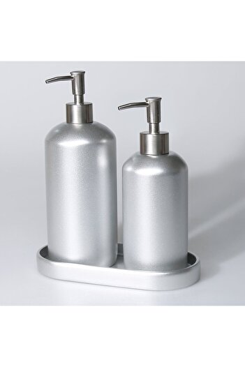 Selim Smooth Liquid Soap Dispenser Ασημί