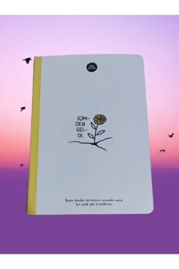 Hisli Şeyler It Came From Me A5 Yellow Color Paper STRIPES 80 SHEETS