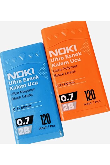 karinabest Noki Ultra Flexible Pen Tip 0.7 60 mm 2B 120-Piece Neon Color 2-Pack Set 2