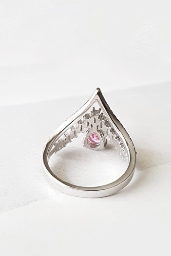MorMajor Silver İTHAL ÖZEL FANCY KESİM PRENSES GÜMÜŞ YÜZÜK