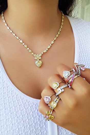 MorMajor Silver İTHAL ÖZEL FANCY KESİM PRENSES GÜMÜŞ YÜZÜK