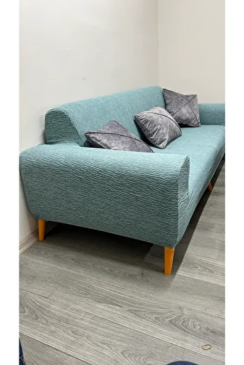 uzhanem Luxury Jacquard Sofa Covers - Squeegee Cover, Agç Shell Patterned, Mint 1 Piece