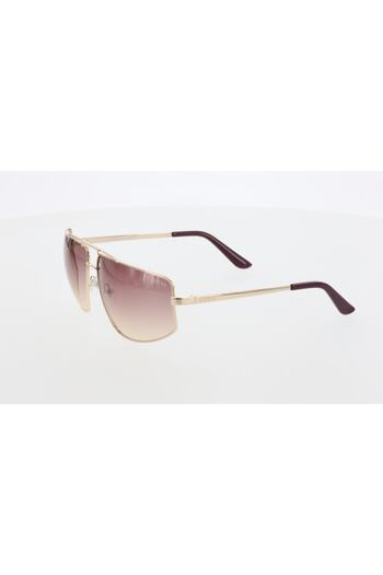 Guess Gu5207 64-13-130 - 2022 Season Men's Sunglasses, Purple Glass and Yellow Frame