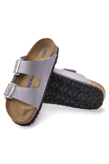 Birkenstock Arizona SFB Yumuşak Taban Mor Çift Toka Terlik