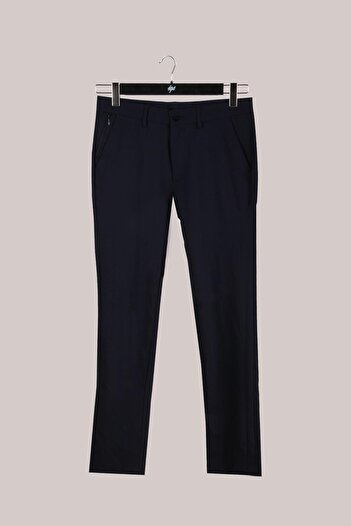 İgs MEN'S DARK BLUE DYNAMICFIT STD TROUSERS