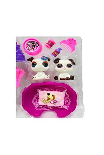 JOYFUL CHİLD Mini 4 Figured Feeding Bottle with 17 Pieces of Pillow and Comb