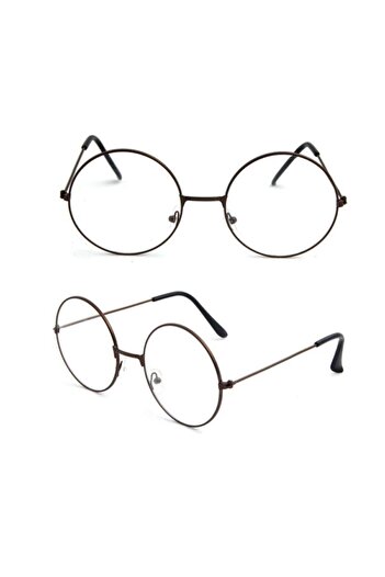 ALSANALDAN Unisex Harry Potter Anti Blue Ray Retro Metal Frame Clear Lens Glasses