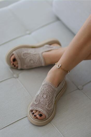 StWenn Lace Women's Sandals Comfortable Lightweight Sole