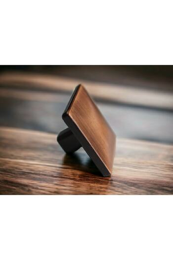 Dizaynhouse Copper Distressed Square Handle Cabinet And Drawer Handle