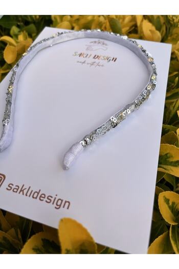 SAKLIDESİGN Silver Color Sparkling Children's Crown
