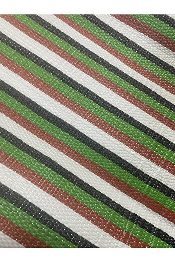 EnGözde Home Consept Katlanır Çantalı Plaj Hasırı - Piknik Hasırı - Plastik Kilim 200*150 Plaj Kamp Piknik Bahçe Halısı