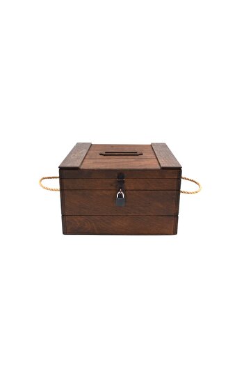 t tun's woods 29cmx29cm (DER.17CM) Ξύλινο κουτί με κλειδαριά - Μεταχειρισμός γάμου και αρραβώνων