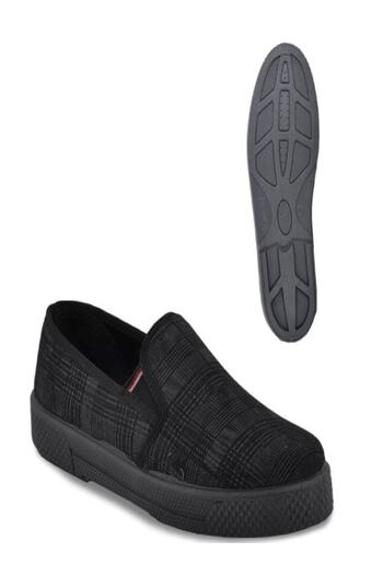 EMEKPLASTİK Emek Plaid Pattern Linen Shoes Summer Lightweight Shoes