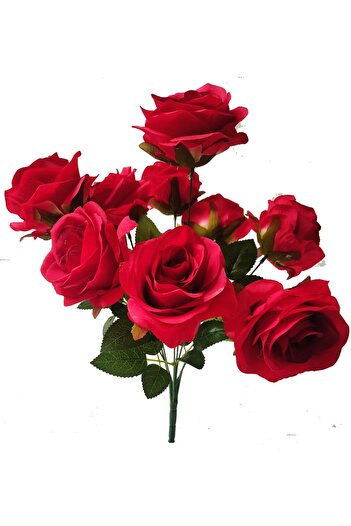 Cennet Home Red Luxury Rose Bunch high quality artificial flower gift
