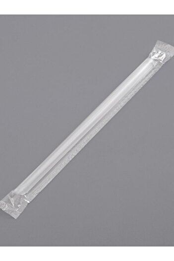 cafeavm Pack of 100 Bubble Tea Straws with Cellophones - 11X22 mm