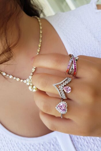 MorMajor Silver İTHAL ÖZEL FANCY KESİM PRENSES GÜMÜŞ YÜZÜK