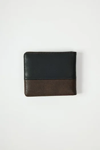 AC&Co / Altınyıldız Classics Men's Black-Brown Wallet